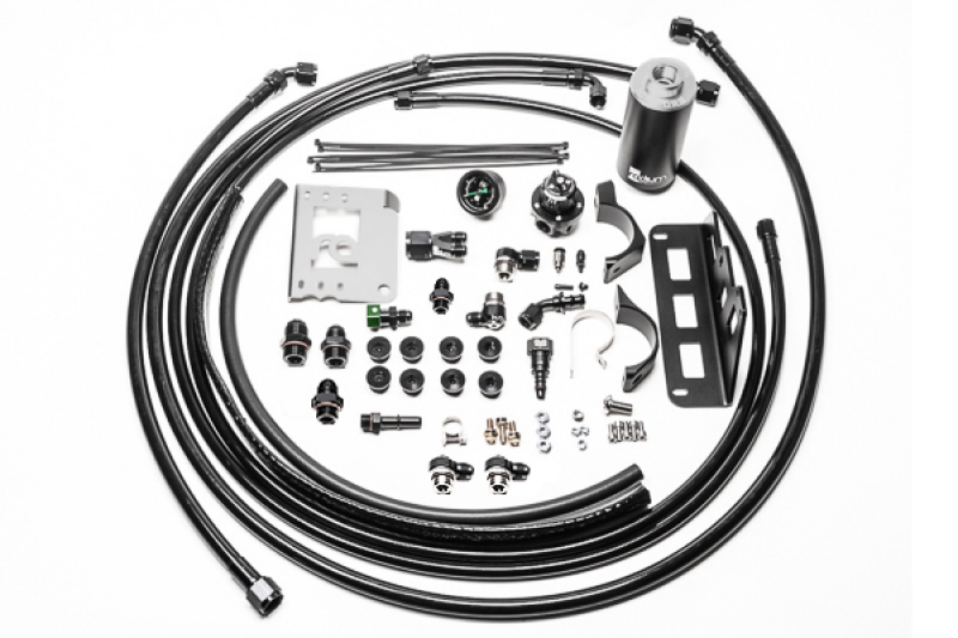 Picture of Radium Engineering 08-15 Cadillac CTS-V Fuel Hanger Plumbing Kit - Microglass Filter