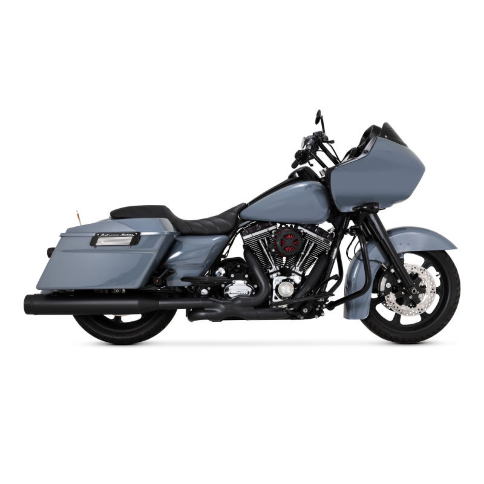 Picture of Vance & Hines HD Dresser 09-16 Power Duals Black PCX Header Exhaust