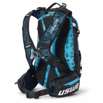 Picture of USWE Flow MTB Protector Pack 25L - Black-Malmoe Blue