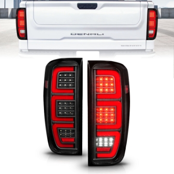 Picture of ANZO 19-23 GMC Sierra 1500-2500HD-3500HD Black Replacement Full LED Bar Tail Light