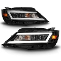 Picture of ANZO 14-20 Chevrolet Impala Square Projector LED Bar Headlights w- Black Housing