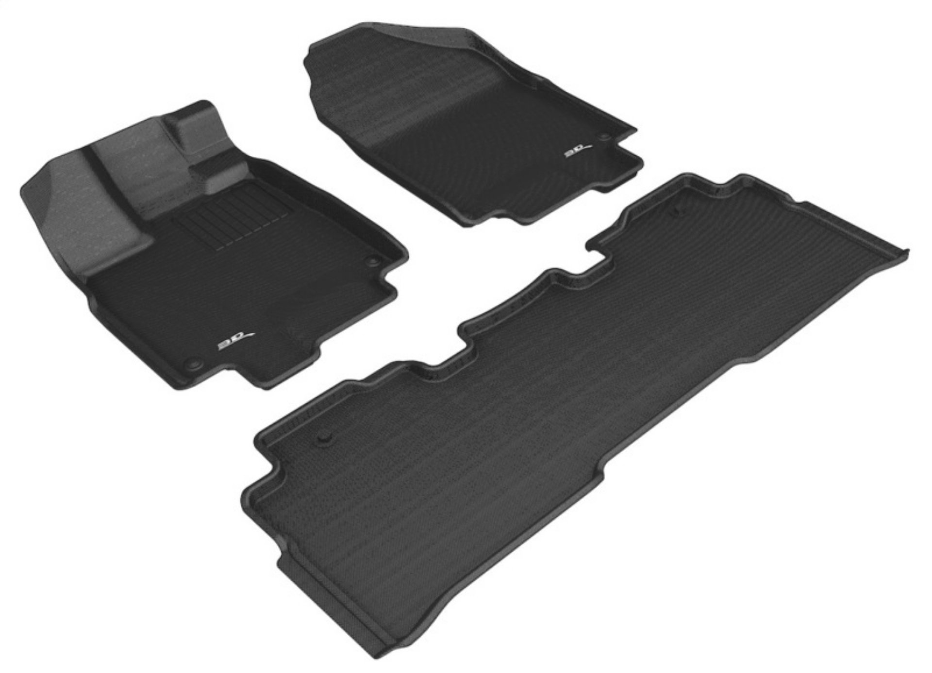 Picture of 3D MAXpider 18-22 Honda Odyssey Kagu 1st & 2nd Row Floor Mats - Black