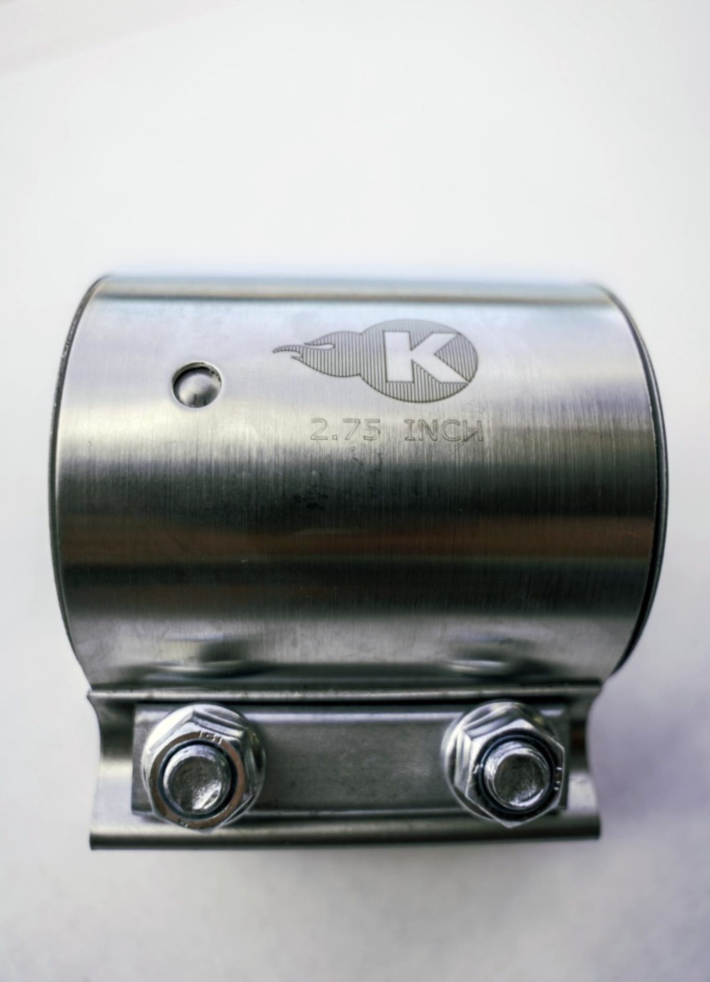Picture of Kooks 2-3-4in Stainless Steel 2-Bolt Band Clamp for Butt Joint Connections