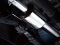 Picture of AWE 21+ Ford F150 Dual Side Exit Cat-Back Exhaust - 4-5in Diamond Black Tips *For Stock Y-Pipe Only