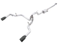 Picture of AWE 0FG 21+ Ford F150 Dual Split Rear Cat-Back Exhaust- 5in Diamond Black Tips