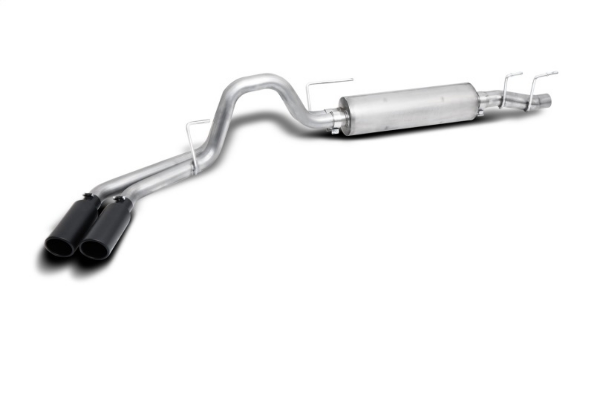 Picture of Gibson 21-24 Ford F150 Truck 5-0L 3-2-5in Cat-Back Dual Sport Exhaust System Stainless - Black Elite