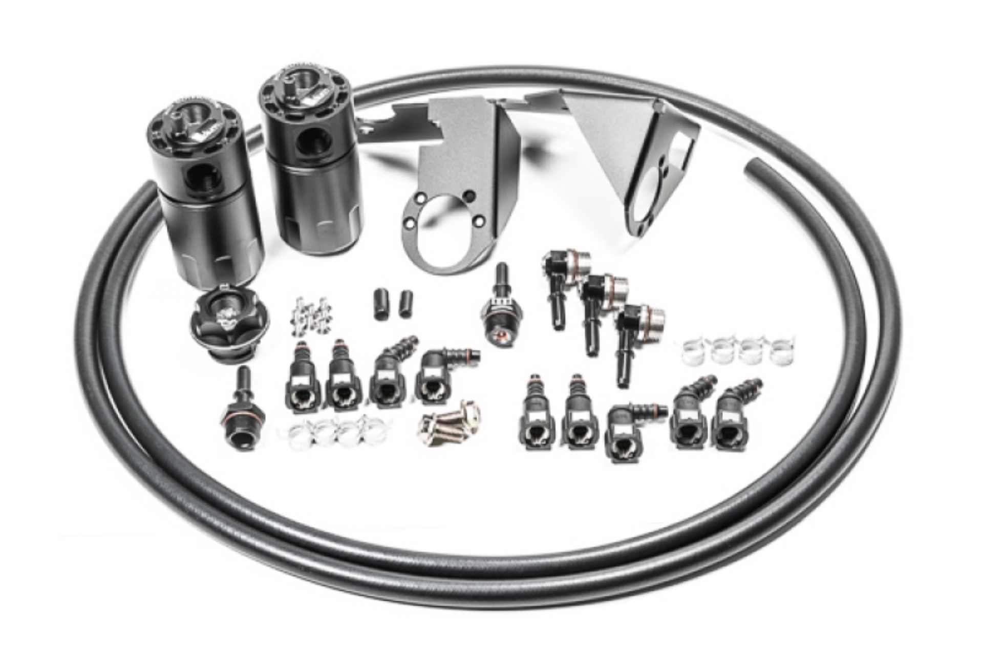 Picture of Radium Engineering 05-13 Chevrolet Corvette Fluid Lock Dual Catch Can Kit