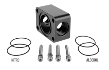 Picture of Aeromotive Spur Gear Pump Distribution Block - 2x AN-10