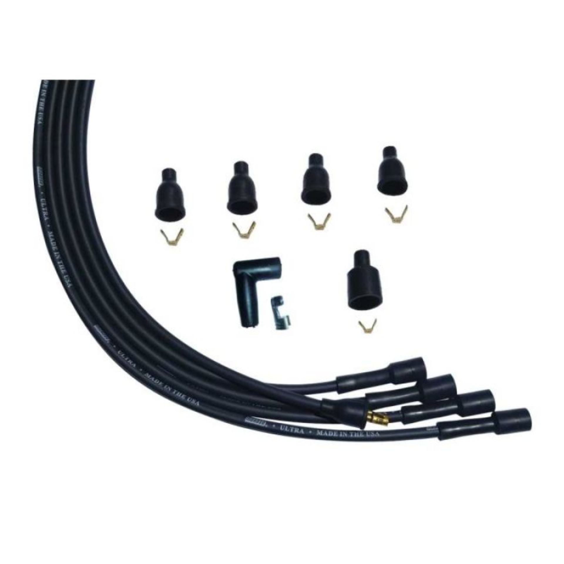 Picture of Moroso Universal 4 Cyl Str Plug Str Non-HEI Ultra Spark Plug Wire Set