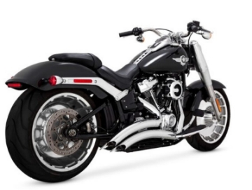 Picture of Vance & Hines HD Fatboy-Brkout 18-22 Big Radius 2-2 Chrome PCX Full System Exhaust