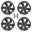 Picture of Ford Racing 15-22 F-150 20x8-5 Dark Alloy Wheel Kit