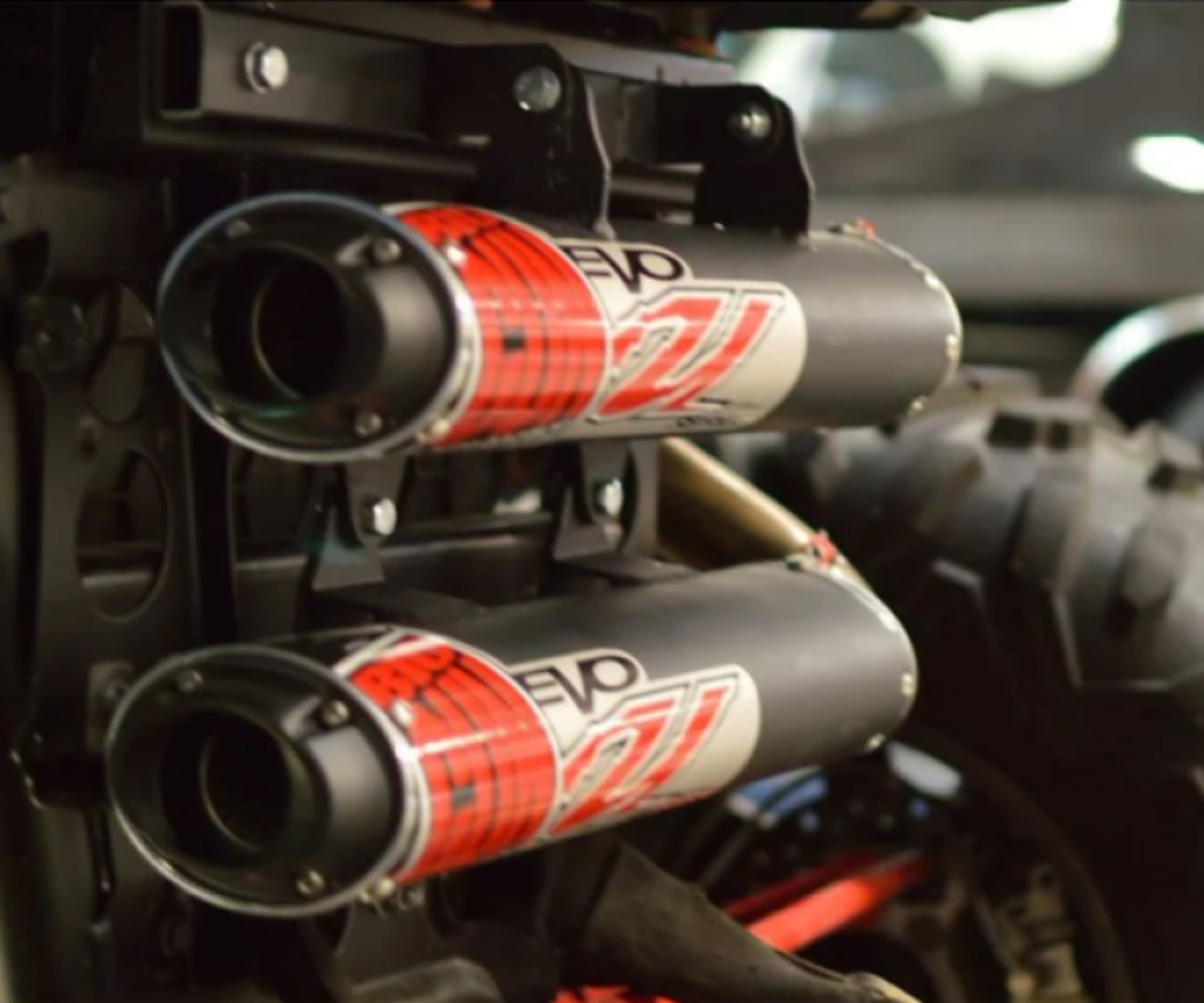 Picture of Big Gun 15-23 Polaris RZR XP 1000-RZR XP 4 1000 EVO U Series Dual Slip On Exhaust