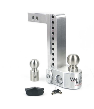 Picture of Weigh Safe 10in Drop Hitch w-Built-in Scale & 2in Shank 10K-12-5K GTWR - Aluminum