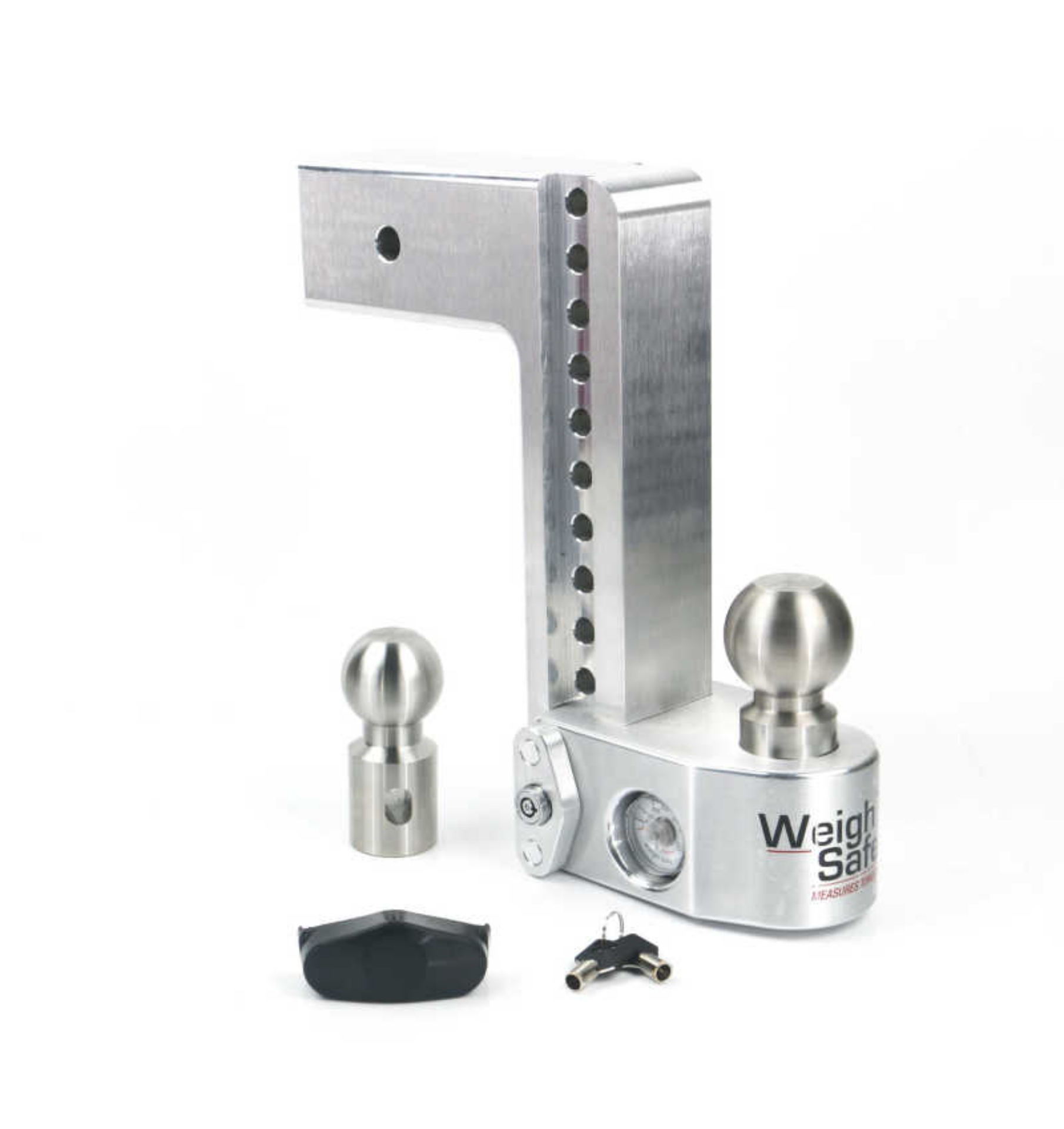 Picture of Weigh Safe 10in Drop Hitch w-Built-in Scale & 3in Shank 10K-21K GTWR - Aluminum