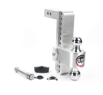 Picture of Weigh Safe 180 Hitch 10in Drop Hitch & 2in Shank 10K-12-5K GTWR w-WS05 - Aluminum