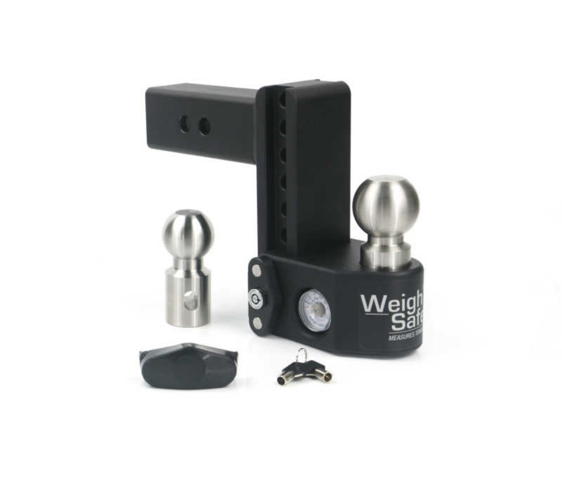 Picture of Weigh Safe 6in Drop Hitch w-Built-in Scale & 2-5in Shank 10K-22K GTWR - Steel