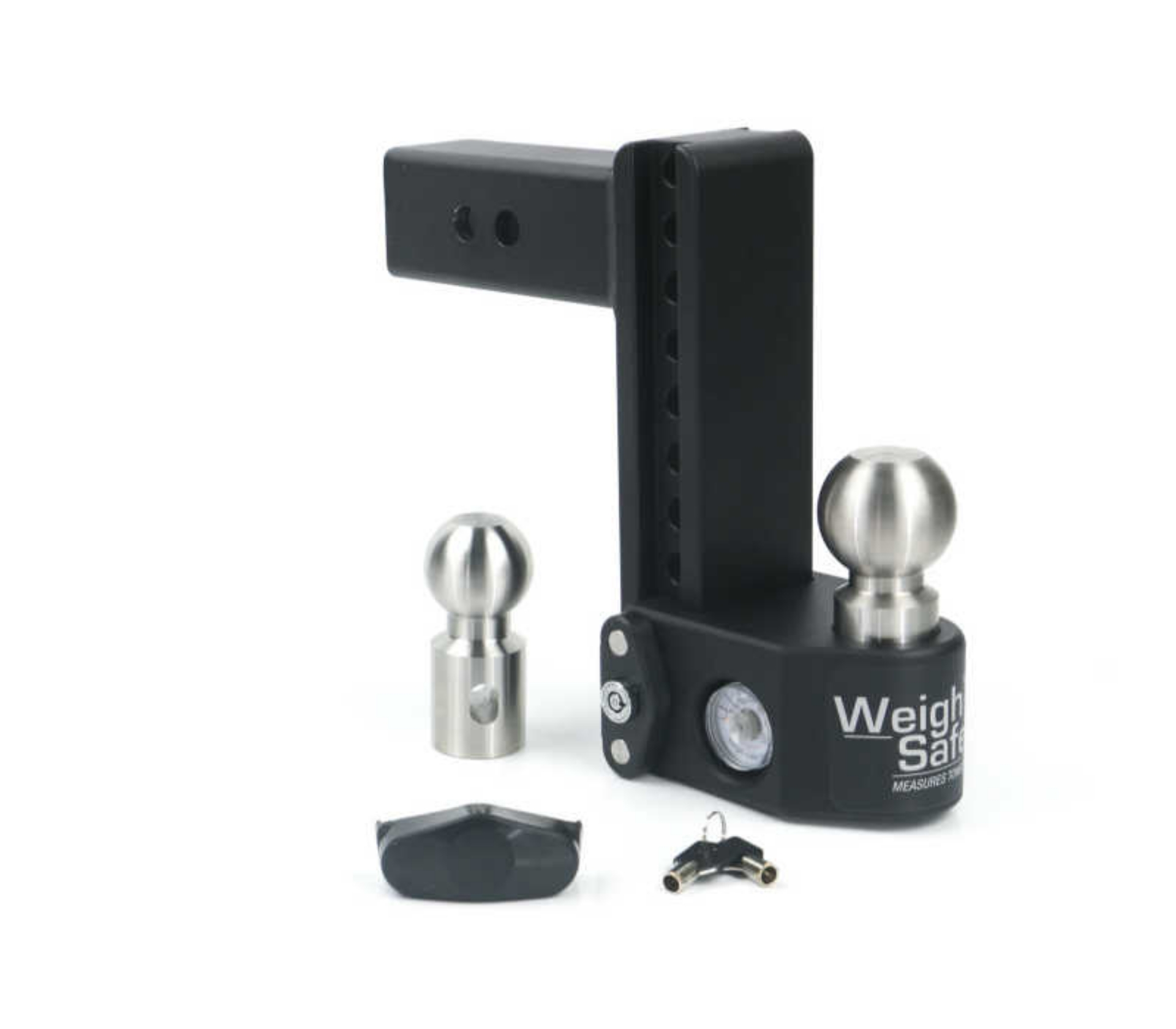 Picture of Weigh Safe 8in Drop Hitch w-Built-in Scale & 2-5in Shank 10K-22K GTWR - Steel