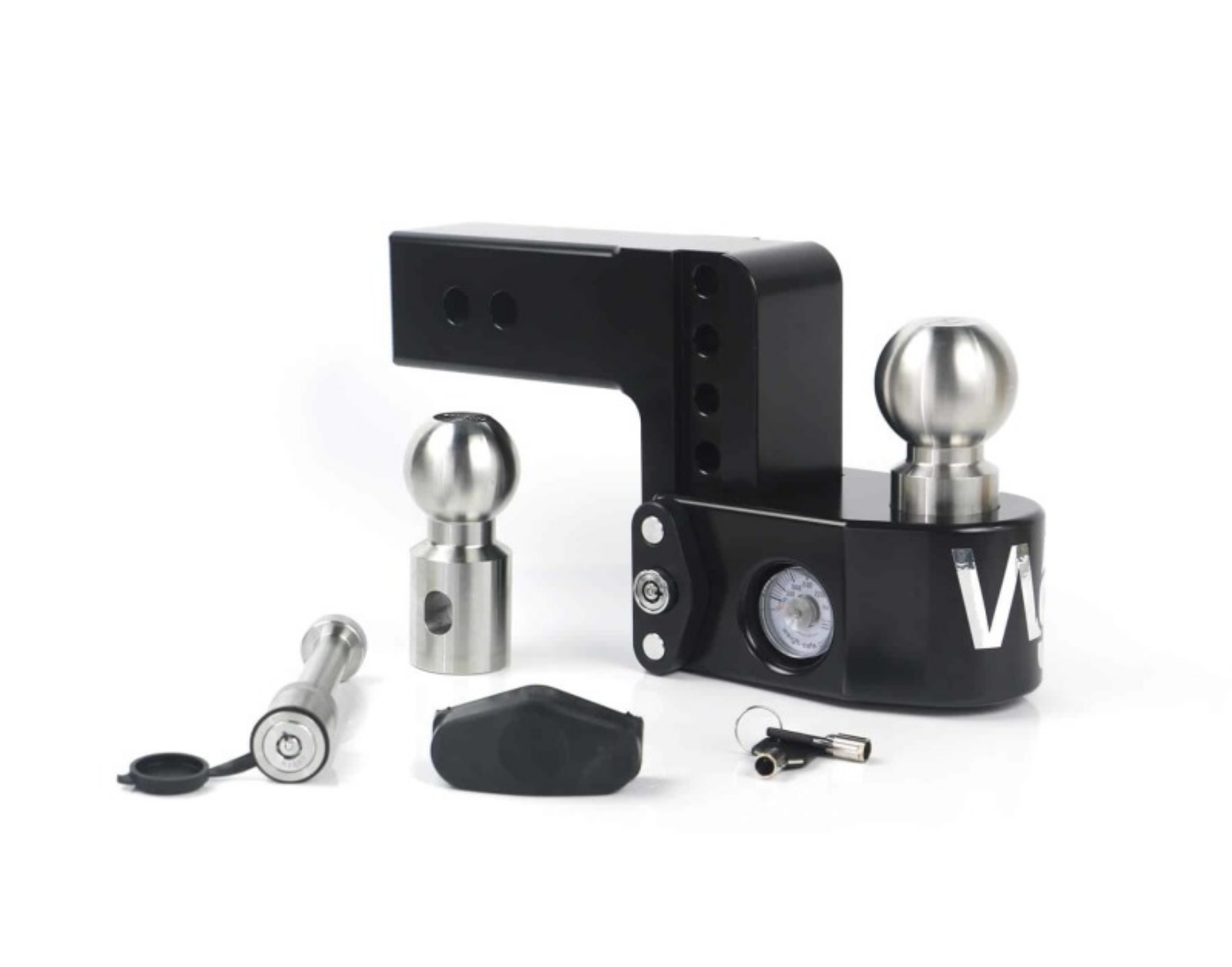 Picture of Weigh Safe 4in Drop Hitch w-Built-in Scale & 2-5in Shank 8K-18-5K GTWR w-WS05 - Black Cerakote