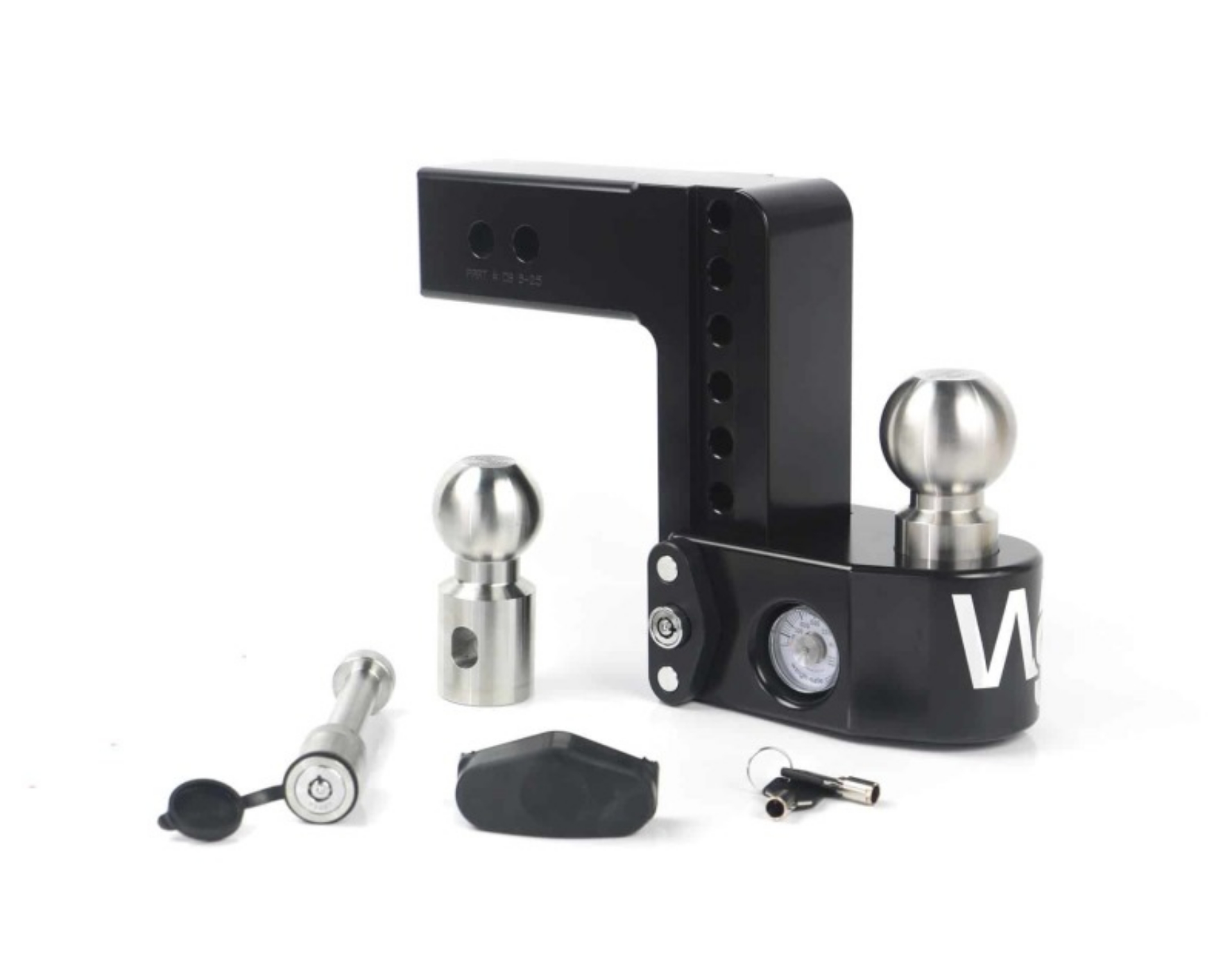 Picture of Weigh Safe 6in Drop Hitch w-Built-in Scale & 2-5in Shank 8K-18-5K GTWR w-WS05 - Black Cerakote