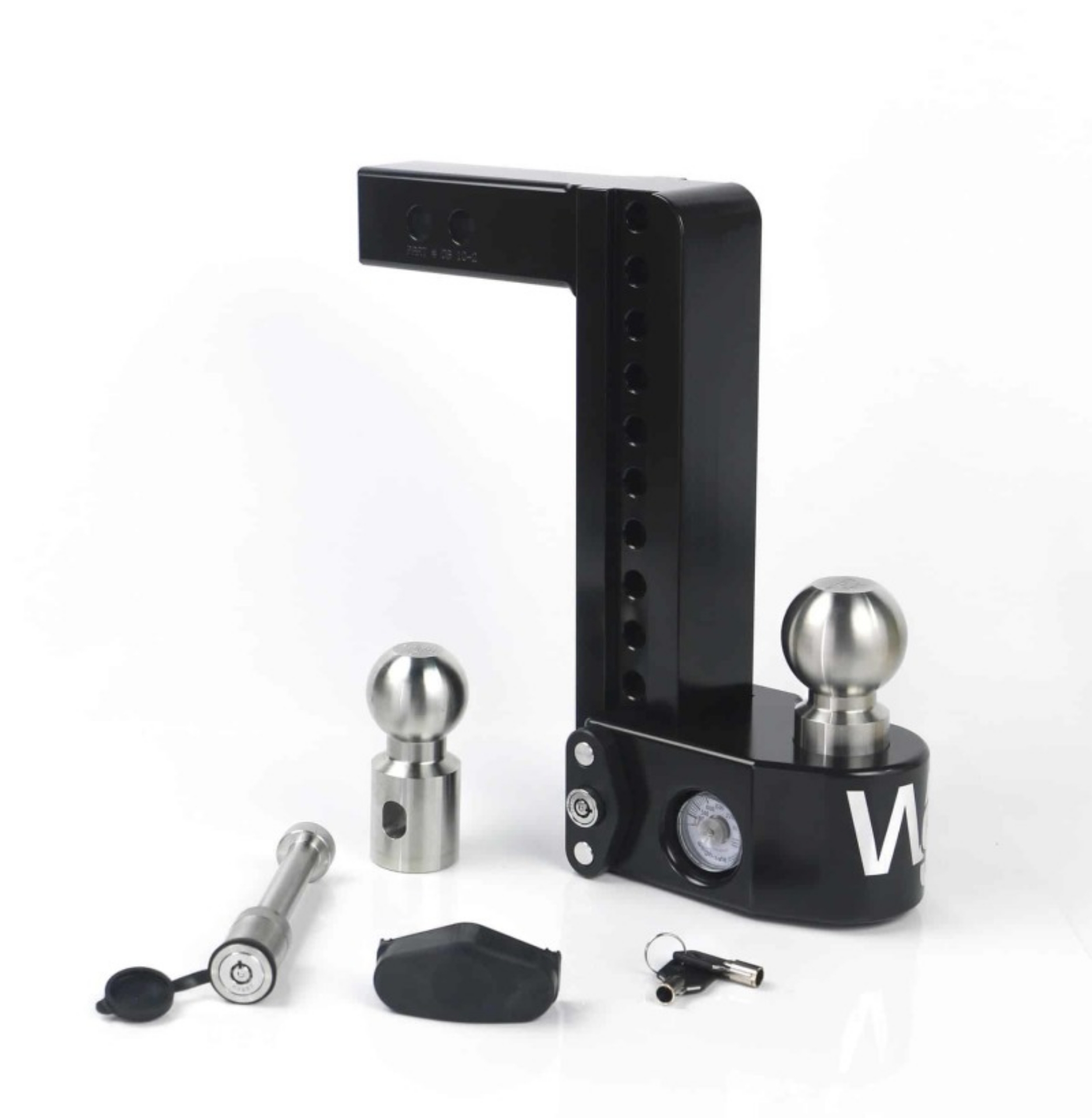 Picture of Weigh Safe 10in Drop Hitch w-Built-in Scale & 2in Shank 8K-12-5K GTWR w-WS05 - Black Cerakote