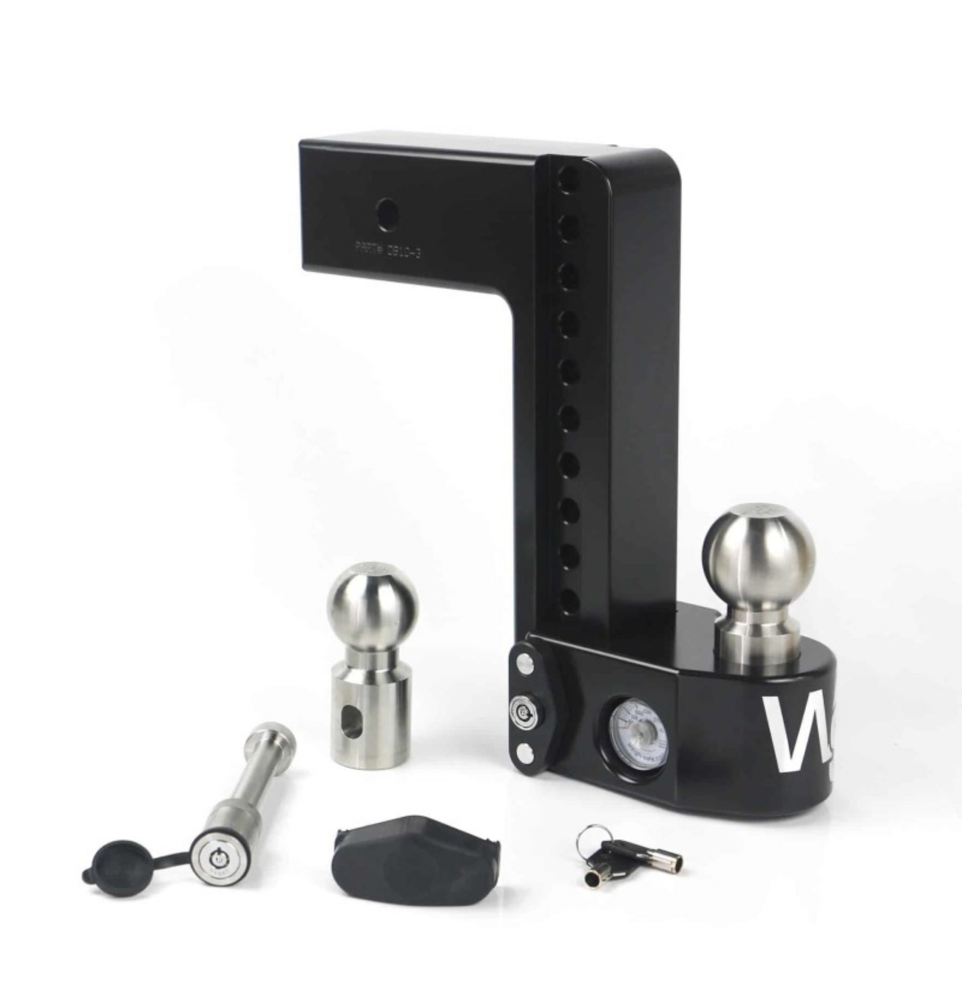 Picture of Weigh Safe 10in Drop Hitch w-Built-in Scale & 3in Shank 8K-21K GTWR w-WS05 - Black Cerakote