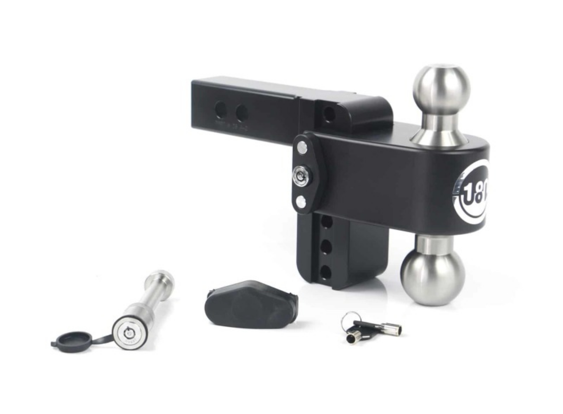 Picture of Weigh Safe 180 Hitch 4in Drop Hitch & 2in Shank 10K-12-5K GTWR w-WS05 - Black Cerakote