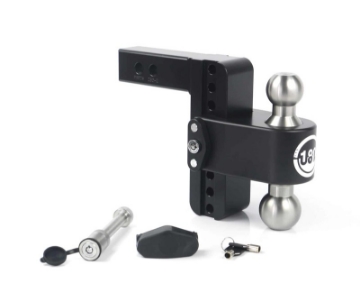 Picture of Weigh Safe 180 Hitch 6in Drop Hitch & 2in Shank 10K-12-5K GTWR w-WS05 - Black Cerakote