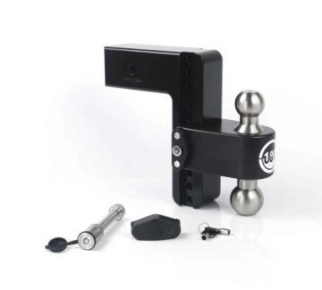 Picture of Weigh Safe 180 Hitch 8in Drop Hitch & 3in Shank 10K-21K GTWR w-WS05 - Black Cerakote