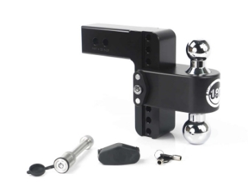 Picture of Weigh Safe 180 Hitch 6in Drop Hitch & 2-5in Shank 10K-18-5K GTWR w-WS05 - Black Cerakote