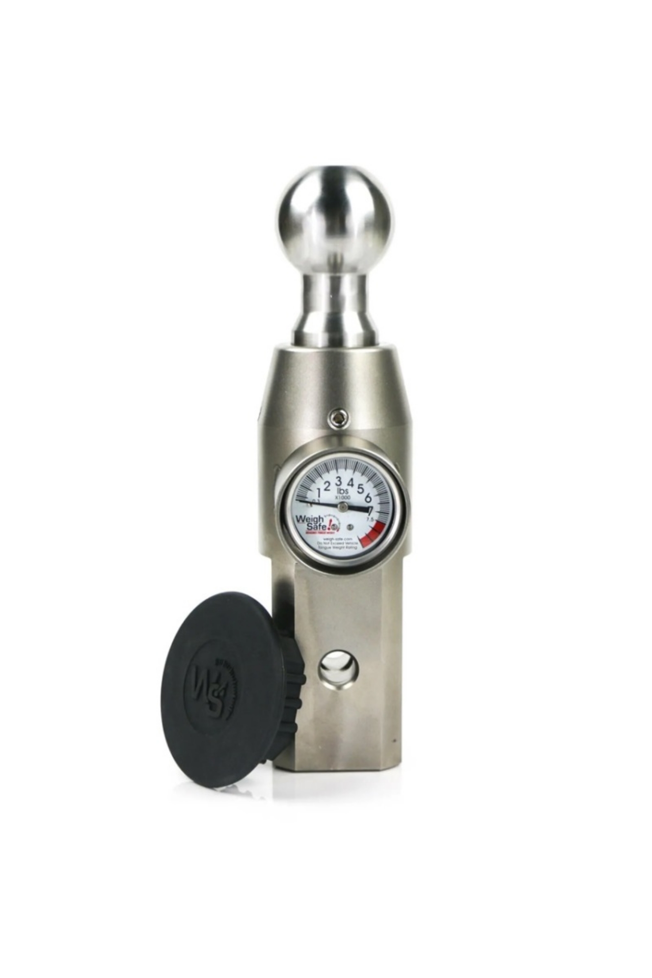 Picture of Weigh Safe BW Gooseneck Ball Functions w-B&W Underbed Gooseneck System - Stainless Steel