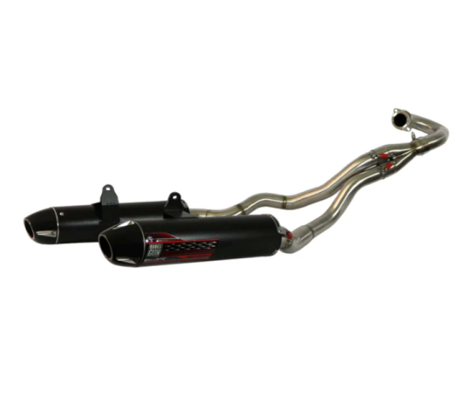 Picture of Big Gun 15-23 Yamaha RAPTOR 700 Ballistic Series Dual Full System Exhaust