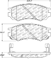 Picture of StopTech 91-94 Nissan Sentra Street Select Front Brake Pads