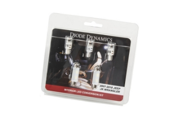 Picture of Diode Dynamics Wrangler JK 4dr Interior Kit Stage 1 - Cool - White
