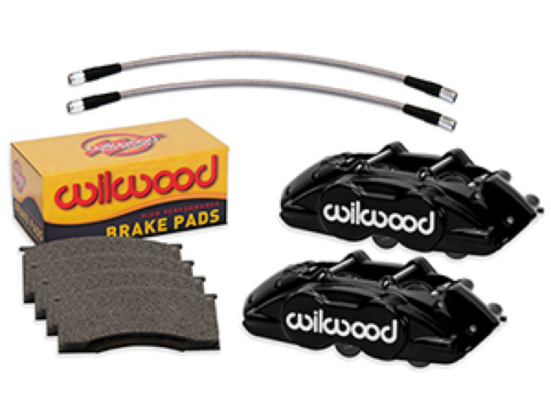 Picture of Wilwood 65-67 Ford Mustang D11 Calipers w- Pads & Lines - Black