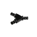 Picture of Fleece Performance 1-2in Black Anodized Aluminum Y Barbed Fitting For -8 Pushlock Hose