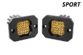 Picture of Diode Dynamics Stage Series C1 LED Pod Sport - Yellow Flood Flush ABL Pair