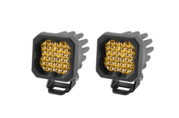 Picture of Diode Dynamics Stage Series C1 LED Pod Pro - Yellow Flood Standard ABL Pair