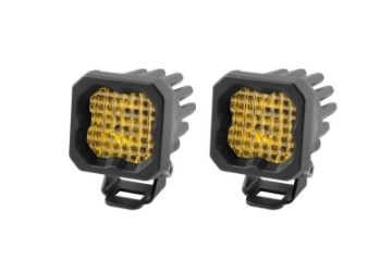 Picture of Diode Dynamics Stage Series C1 LED Pod Pro - Yellow Wide Standard ABL Pair