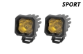 Picture of Diode Dynamics Stage Series C1 LED Pod Sport - Yellow Spot Standard ABL Pair
