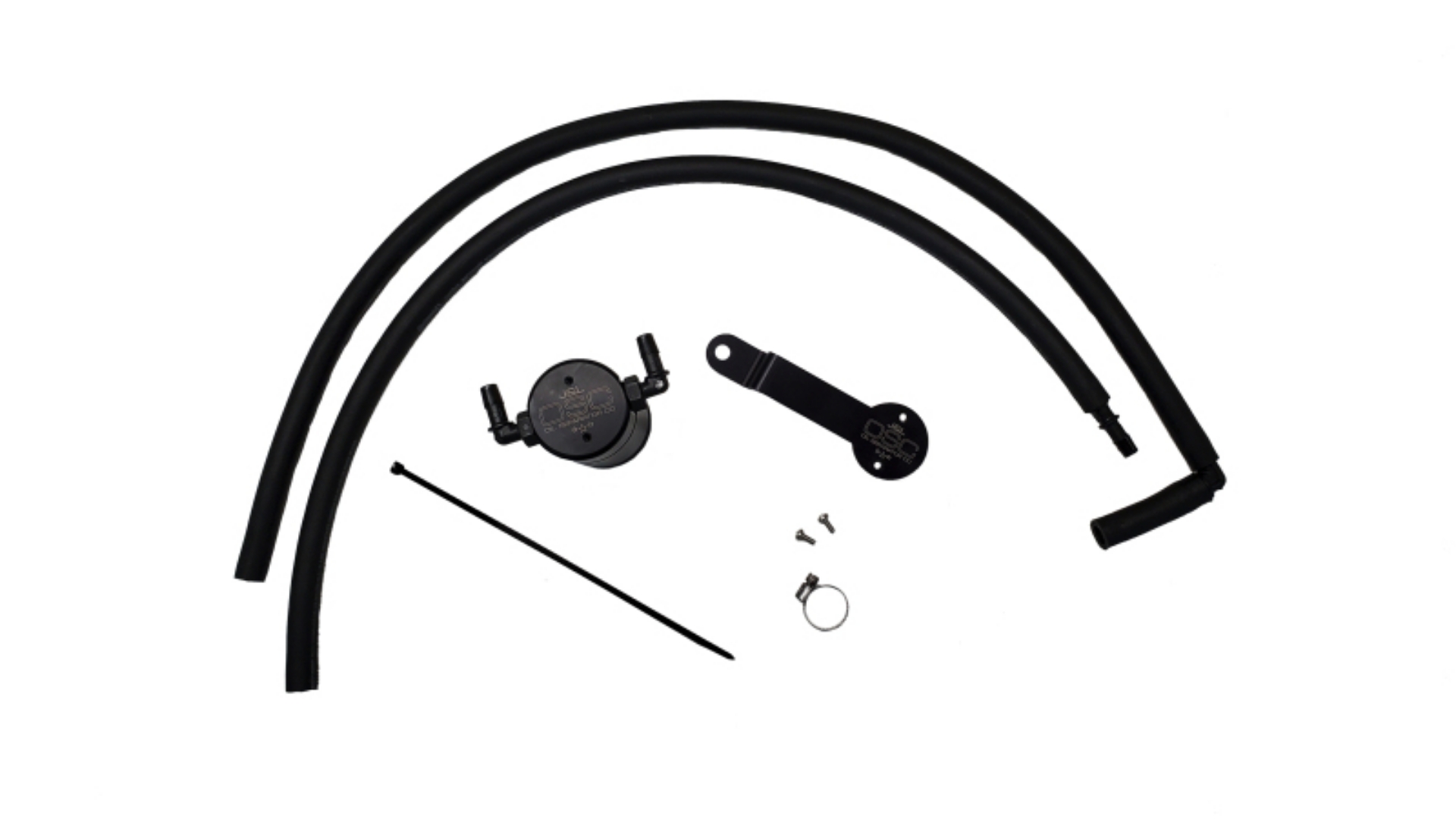 Picture of J&L 20-25 Hyundai Palisade - Kia Telluride 3-8L Oil Separator 3-0 Passenger Side - Black Anodize