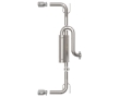 Picture of aFe 19-22 Mazda 3 L4 2-5L Takeda 3in to 2-1-2in 304 Stainless Steel Axle-Back Exhaust w-Polished Tip
