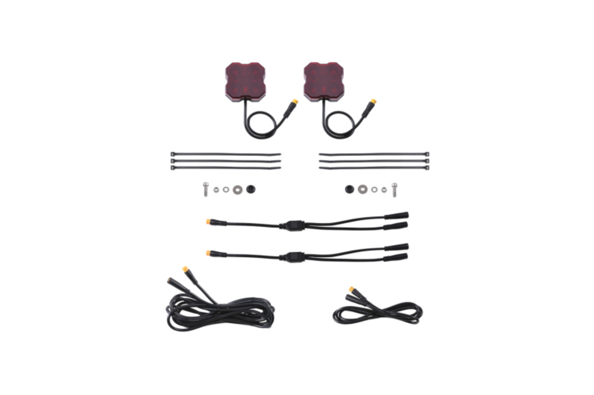Picture of Diode Dynamics Stage Series Single Color LED Rock Light - Red M8 2-pack