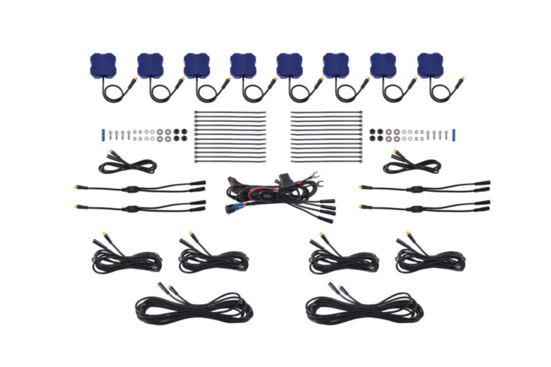 Picture of Diode Dynamics Stage Series Single Color LED Rock Light - Blue M8 8-pack