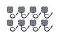 Picture of Diode Dynamics Stage Series Single Color LED Rock Light - Green M8 8-pack