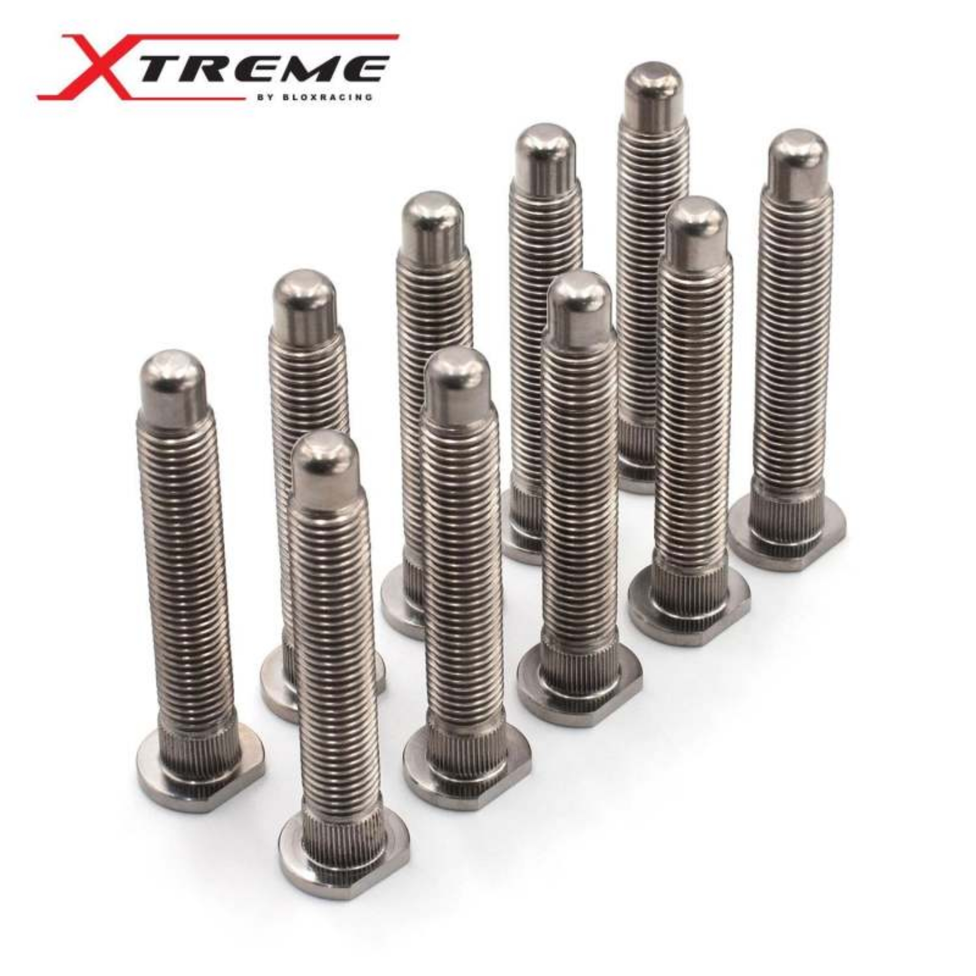 Picture of BLOX Racing Titanium Extended Wheel Studs M12X1-5mm SIngle Piece Honda Fitment - Burnt