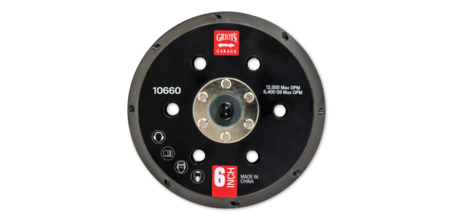 Picture of Griots Garage 6in Vented Orbital Backing Plate G9