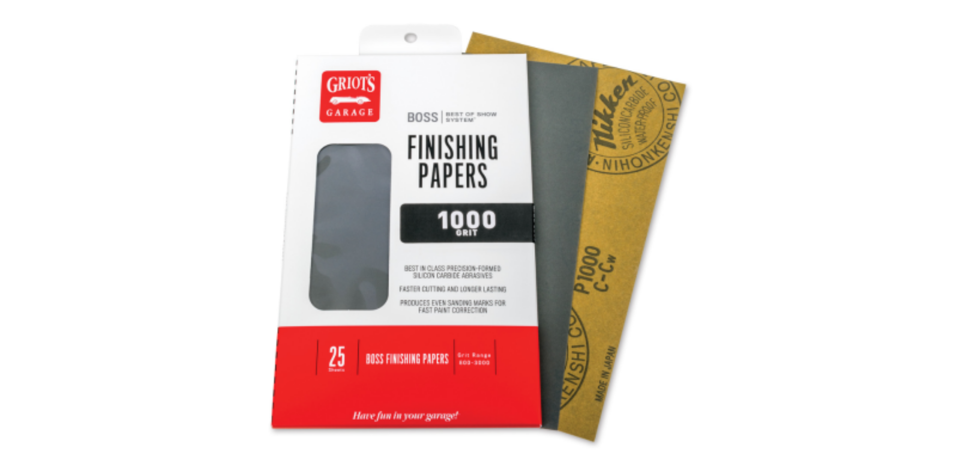 Picture of Griots Garage BOSS Finishing Papers- 1000g - 5 -5in x 9in 25 Sheets