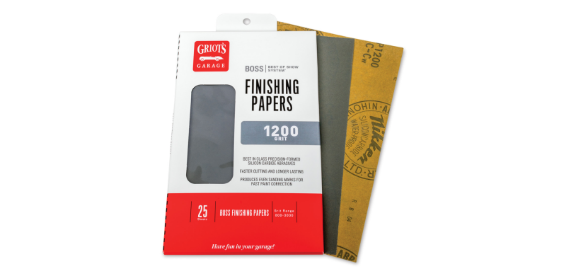 Picture of Griots Garage BOSS Finishing Papers - 1200g - 5 -5in x 9in 25 Sheets