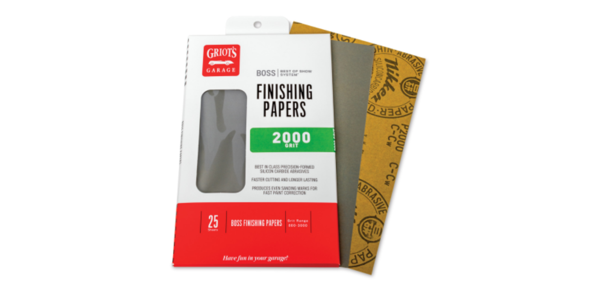 Picture of Griots Garage BOSS Finishing Papers - 2000g - 5 -5in x 9in 25 Sheets