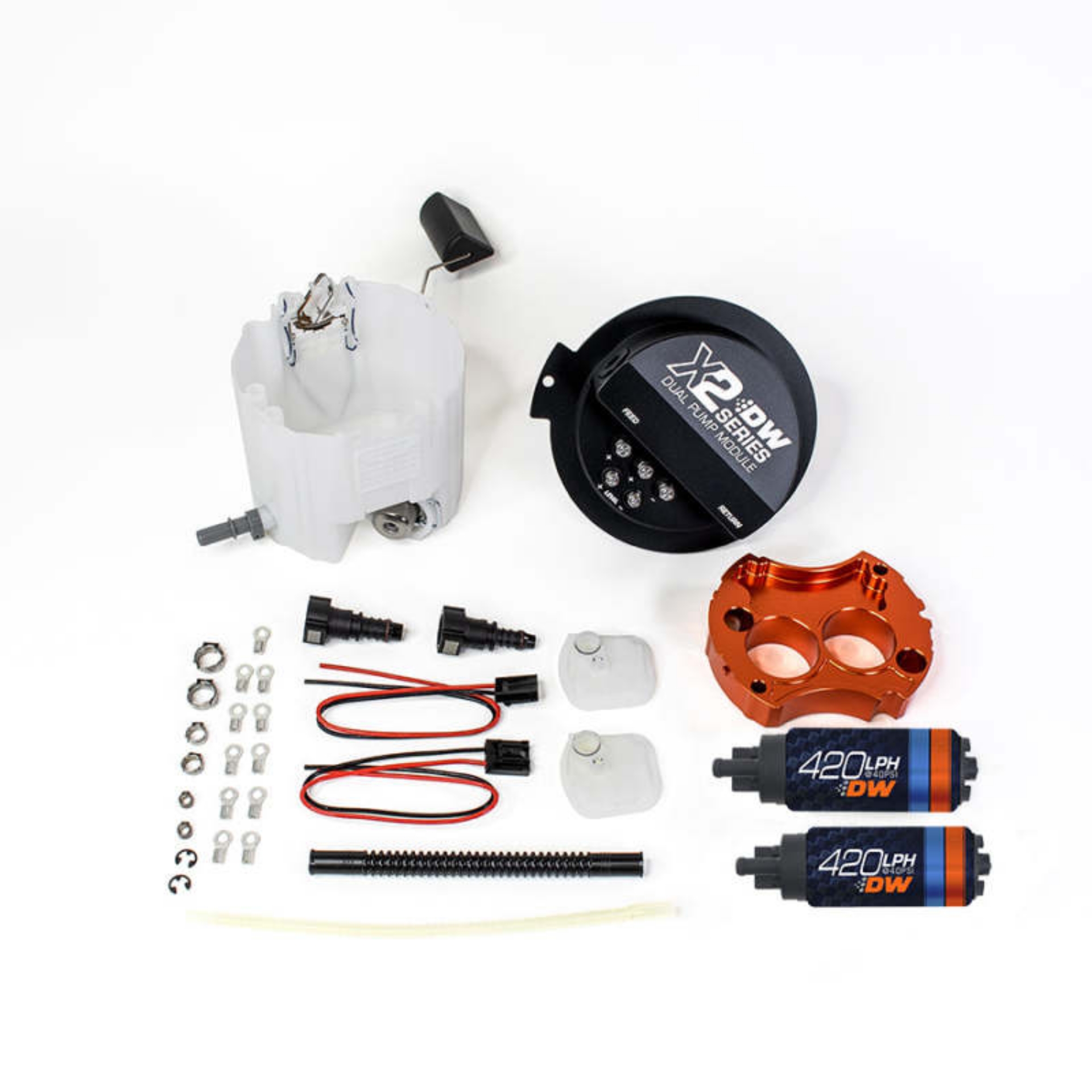 Picture of Deatschwerks X2 Series Fuel Pump Module w- 2 DW420s For 2010-15 Camaro LS 3-7 V6